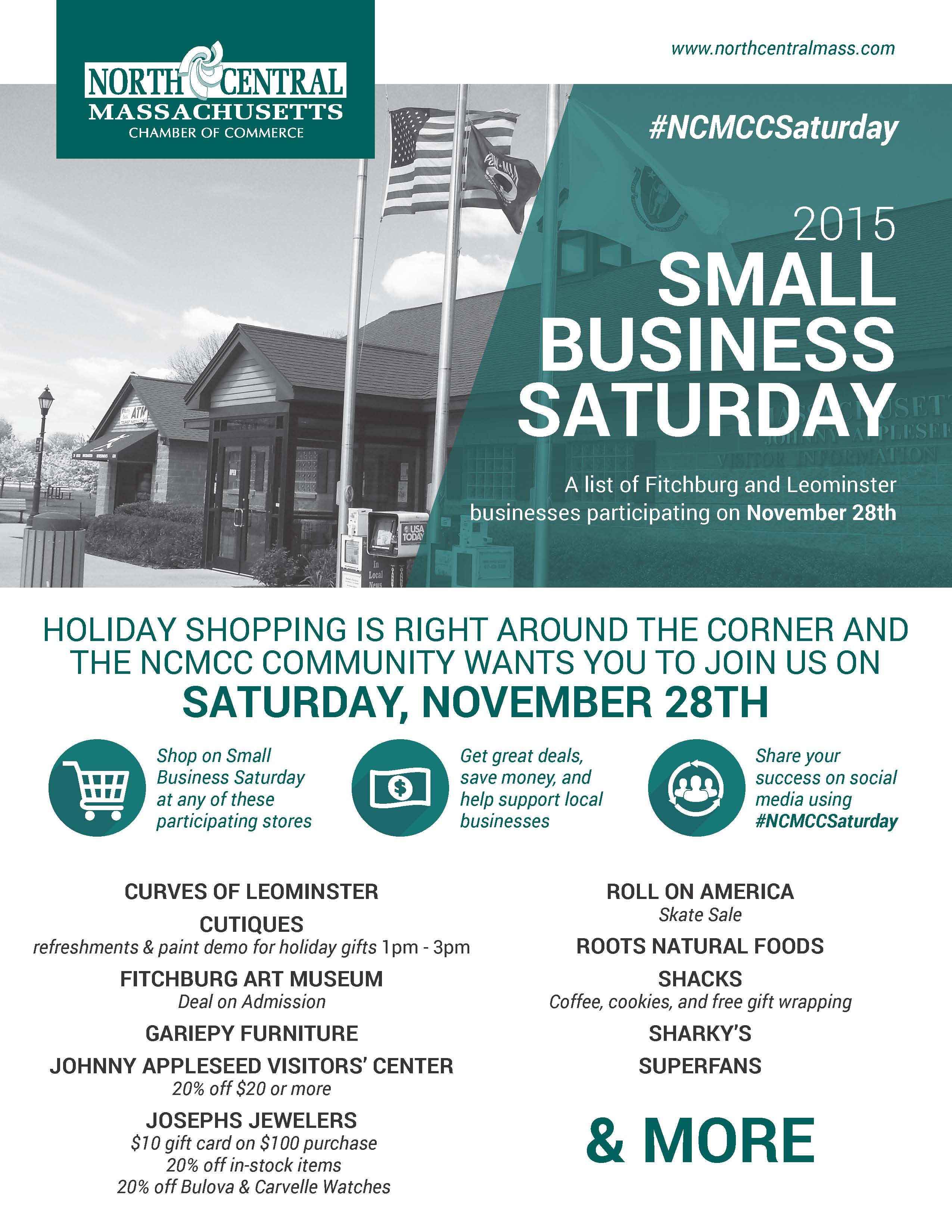 Small Business Saturday North Central Massachusetts Chamber Of Commerce