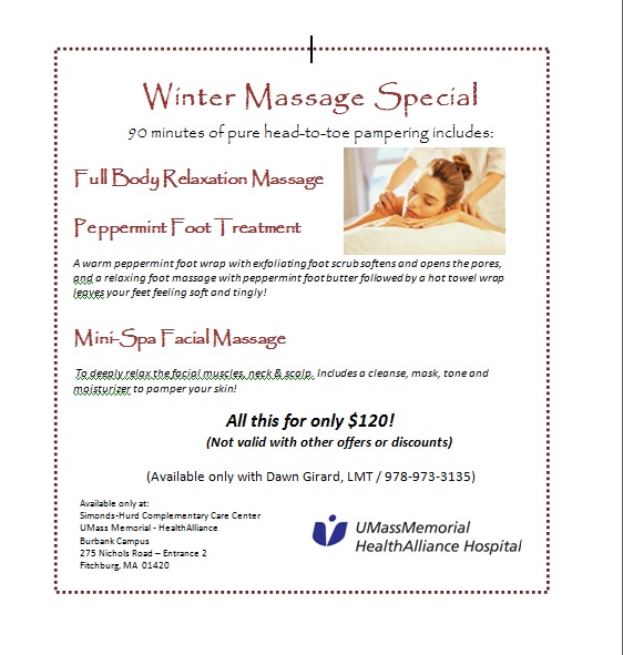 Winter massage special