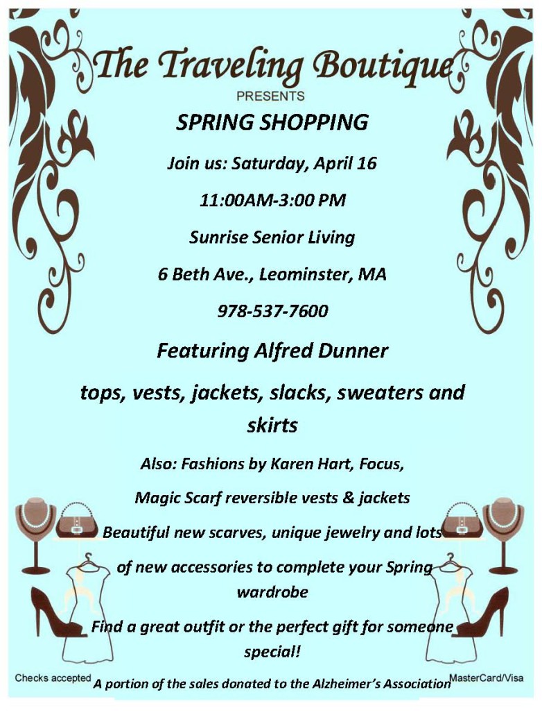 2016 Traveling Boutique Spring Flyer