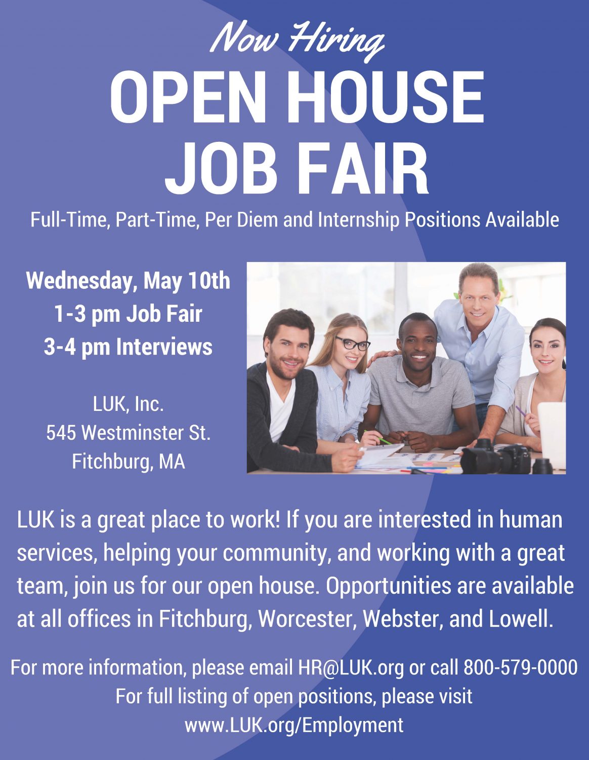 OPEN HOUSE JOB FAIR North Central Massachusetts Chamber of Commerce