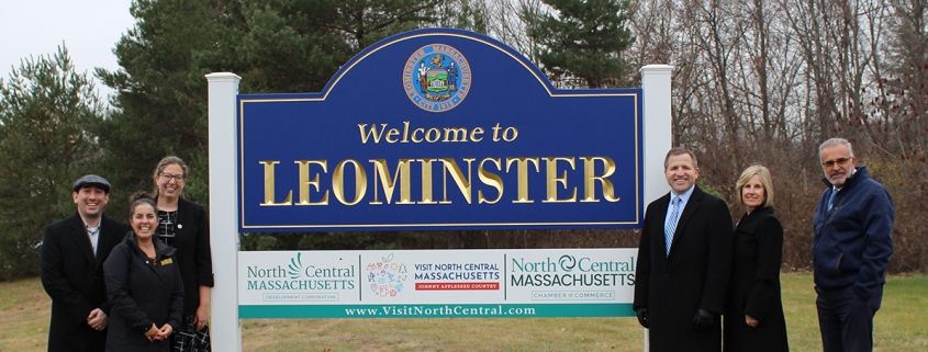 North Central Massachusetts Chamber of Commerce leads effort to install welcome signage at Leominster Connector