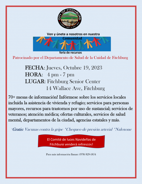 Community Health Fair espanol Oct 19 2023