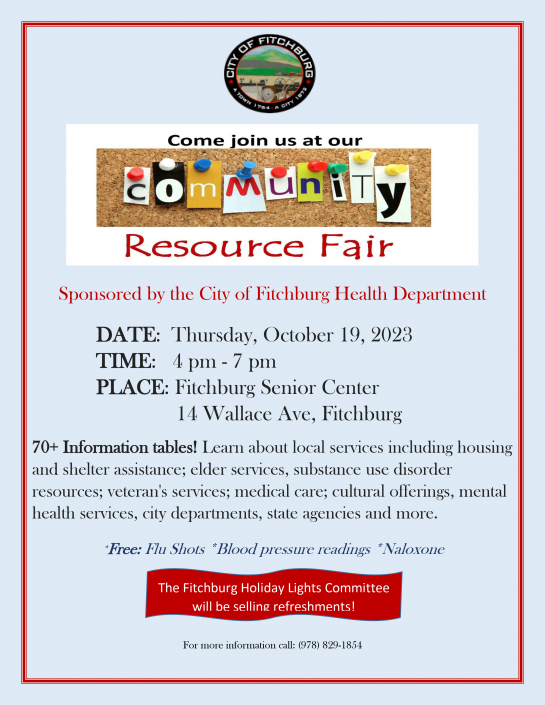 Community Health Fair flyer Oct 19 2023