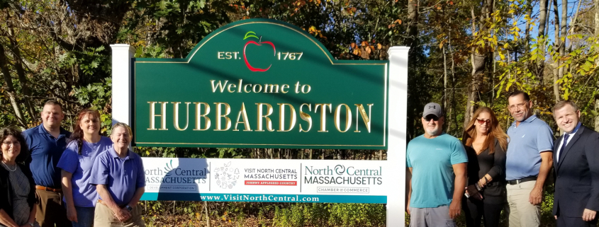 Chamber Hubbardston Welcome Sign