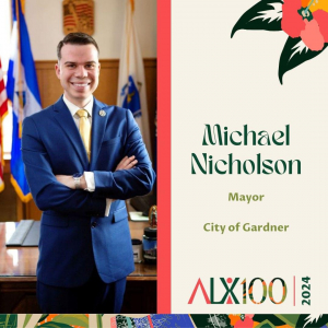 Gardner Mayor Michael Nicholson has been named one of the 2024 ALX100 recipients by Amplify LatinX